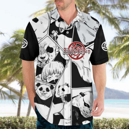 Chemise hawaïenne Panda Jujutsu Kaisen Japan Anime – Image 3