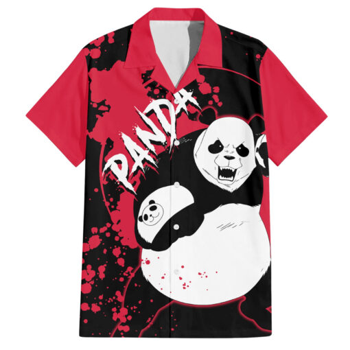 Chemise hawaïenne Panda Jujutsu Kaisen Manga Style Art