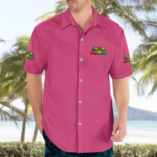 Chemise hawaïenne Peach Mario Bros Anime – Image 3