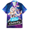 Chemise hawaïenne Pekora Usada Holo Live Galaxie