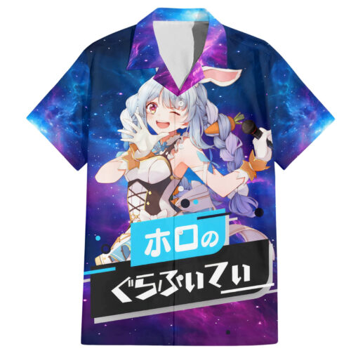 Chemise hawaïenne Pekora Usada Holo Live Galaxie
