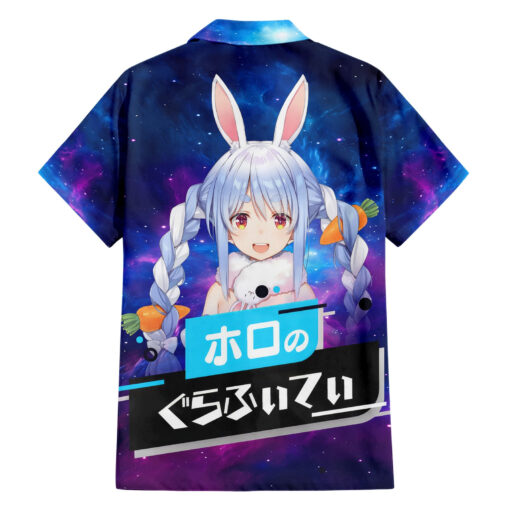 Chemise hawaïenne Pekora Usada Holo Live Galaxie – Image 2