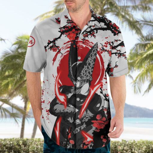 Chemise hawaïenne Perfect Cell style Anime – Image 3