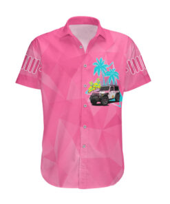 Chemise hawaïenne Jeep girl personnalisée poupée rose party