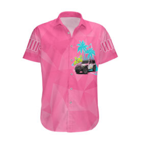 Chemise hawaïenne Jeep girl personnalisée poupée rose party