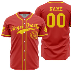 Maillot de baseball Angel Grove High School Power Rangers