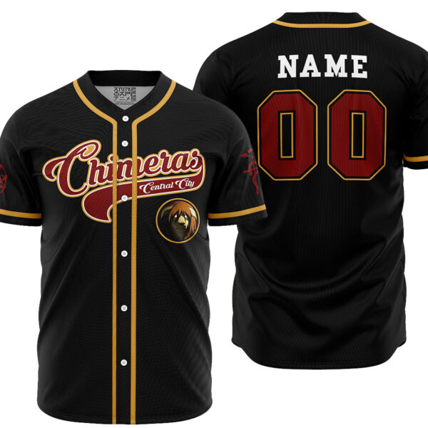 Maillot de baseball Chimères de Central City Fullmetal Alchemist
