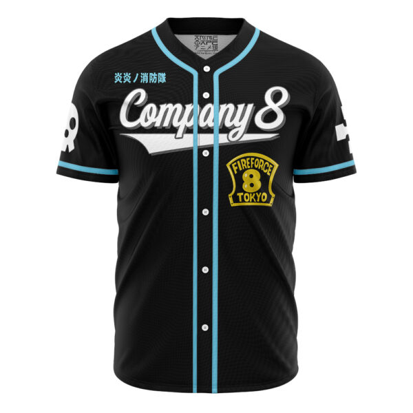 Maillot de baseball Fire Force Compagnie 8 – Image 2