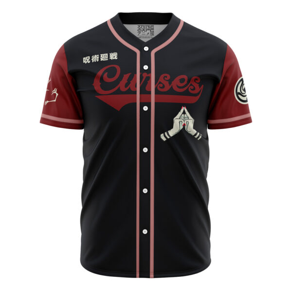 Maillot de baseball Malédictions Sukuna Jujutsu Kaisen – Image 2
