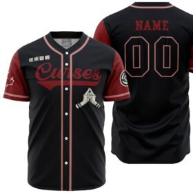 Maillot de baseball Malédictions Sukuna Jujutsu Kaisen