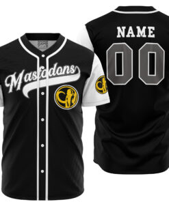 Maillot de baseball Mastodontes Noir Power Rangers