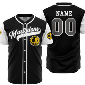 Maillot de baseball Mastodontes Noir Power Rangers