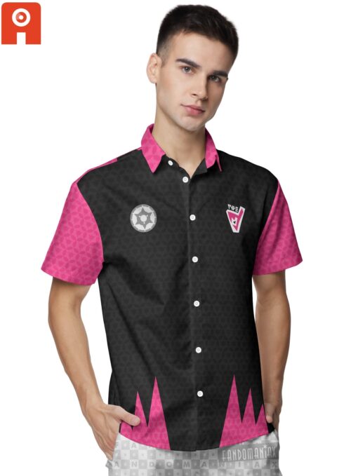 Chemise hawaïenne Uniforme Pokémon personnalisé sombre – Image 2