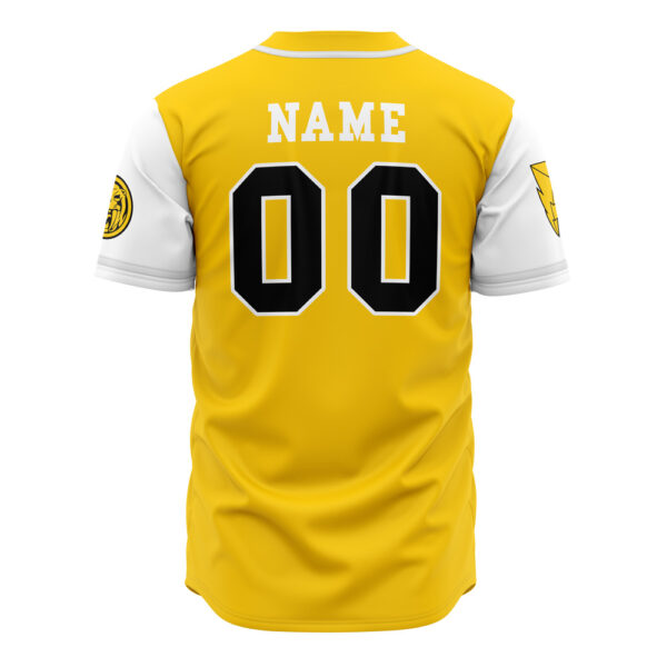 Maillot de baseball Tigres à Dents de Sabre Jaune Power Rangers – Image 3