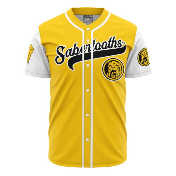 Maillot de baseball Tigres à Dents de Sabre Jaune Power Rangers – Image 2