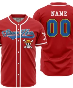 Maillot de baseball Chapeaux de Paille One Piece
