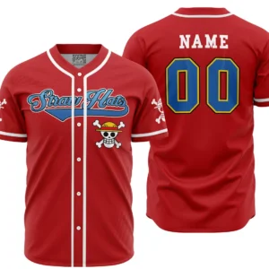Maillot de baseball Chapeaux de Paille One Piece