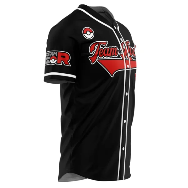 Maillot de baseball Sbires de la Team Rocket Noir Pokémon – Image 4