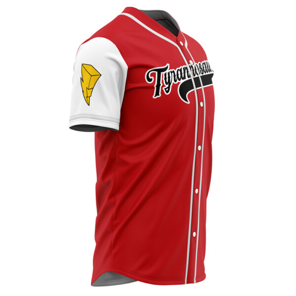 Maillot de baseball Tyrannosaures Rouge Power Rangers – Image 4