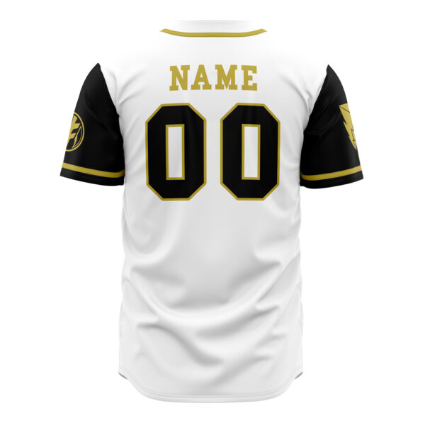 Maillot de baseball Tigres Blancs Tommy Oliver Power Rangers – Image 3