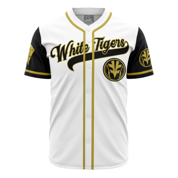 Maillot de baseball Tigres Blancs Tommy Oliver Power Rangers – Image 2