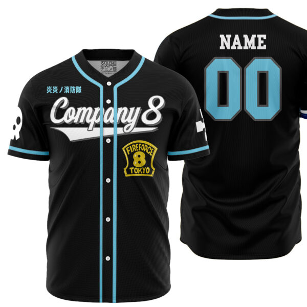 Maillot de baseball Fire Force Compagnie 8