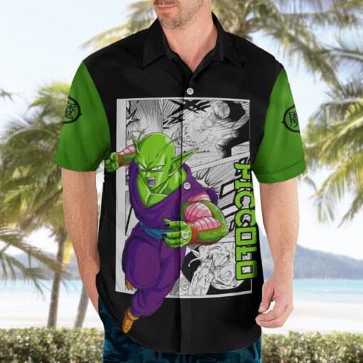 Chemise hawaïenne Piccolo Dragon Ball Anime Mix Manga – Image 3