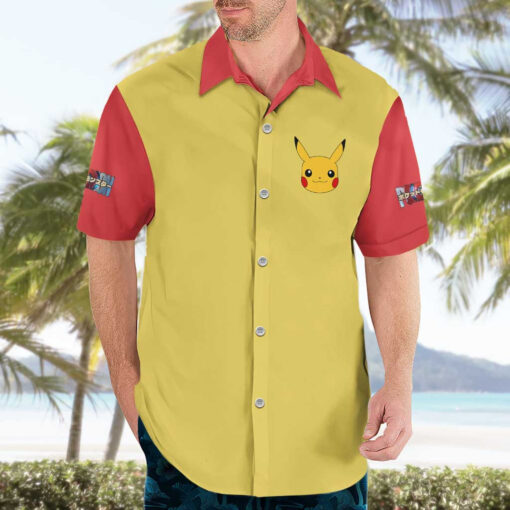 Chemise hawaïenne Pikachu Pokémon Anime – Image 3