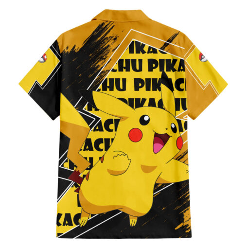 Chemise hawaïenne Pikachu Pokémon Style Grunge – Image 2