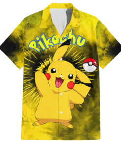 Chemise hawaïenne Pikachu Tie Dye Anime