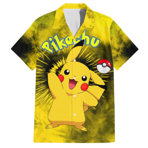 Chemise hawaïenne Pikachu Tie Dye Anime