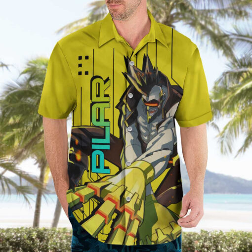 Chemise hawaïenne Pilar Cyberpunk Edgerunners Anime – Image 3
