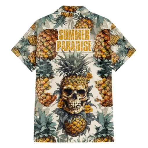 Chemise hawaïenne Crâne Ananas Paradis d’été