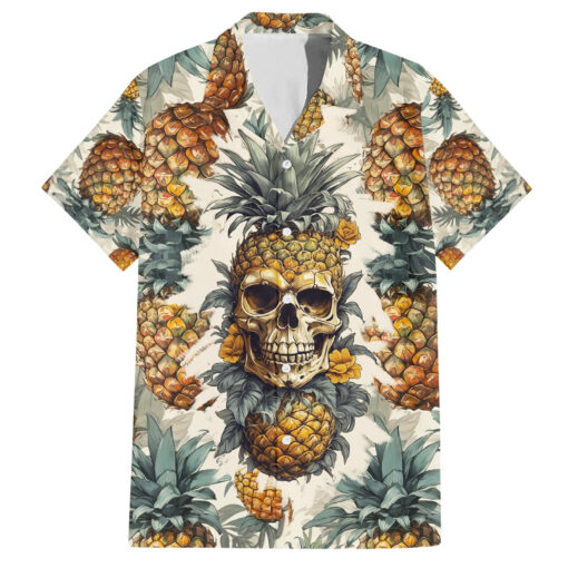 Chemise hawaïenne Crâne Ananas Paradis d’été – Image 2