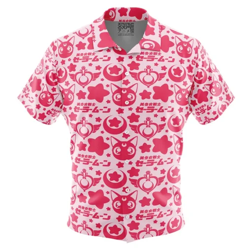 Chemise hawaïenne Sailor Moon Rose