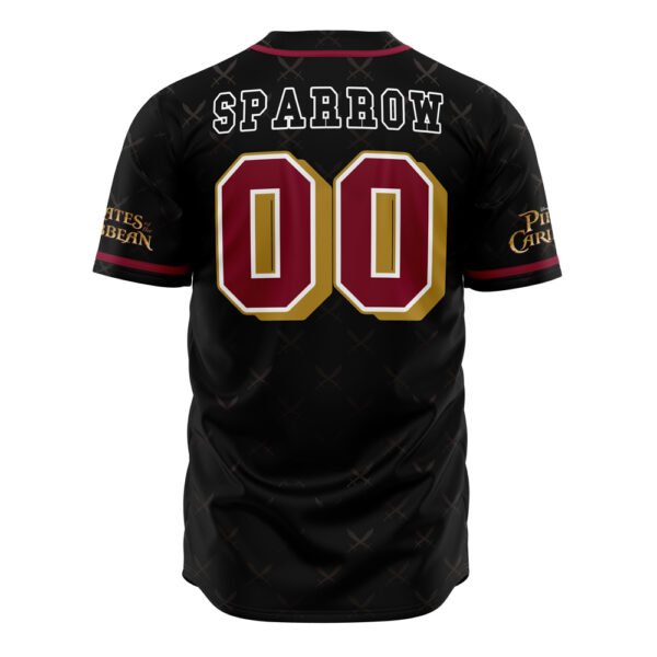 Maillot de baseball Sparrow Pirates des Caraïbes V2 Disney – Image 3