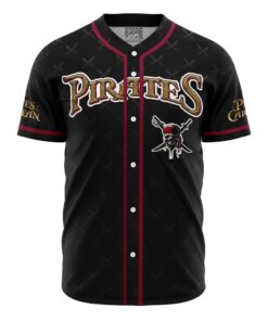 Maillot de baseball Sparrow Pirates des Caraïbes V2 Disney