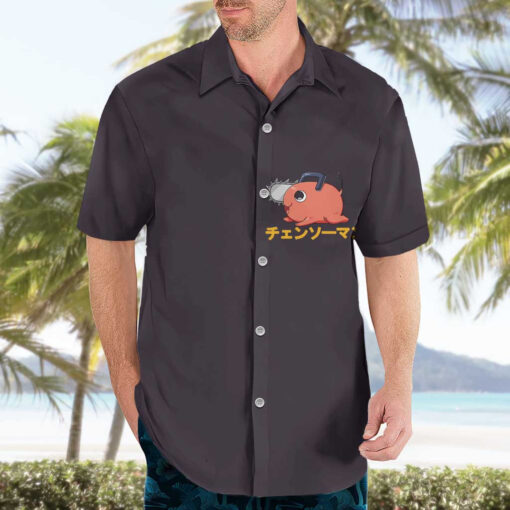 Chemise hawaïenne Pochita Chainsaw Man Anime – Image 3