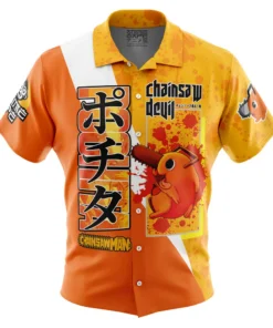 Chemise hawaïenne Pochita Chainsaw Man