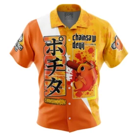 Chemise hawaïenne Pochita Chainsaw Man