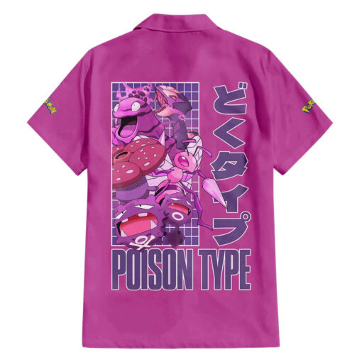 Chemise hawaïenne Poison Pokémon Anime – Image 2
