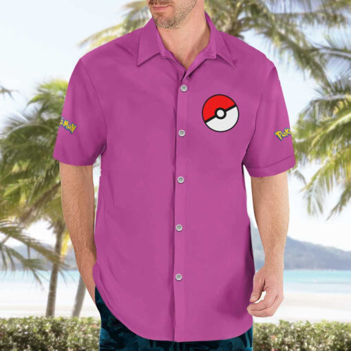 Chemise hawaïenne Poison Pokémon Anime – Image 3