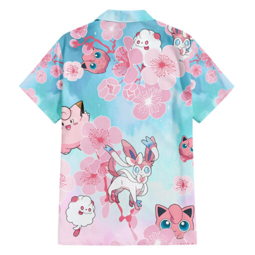 Chemise hawaïenne Pokémon Fairy Type motif Sakura – Image 2