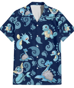 Chemise hawaïenne Pokémon Water Type plongée profonde
