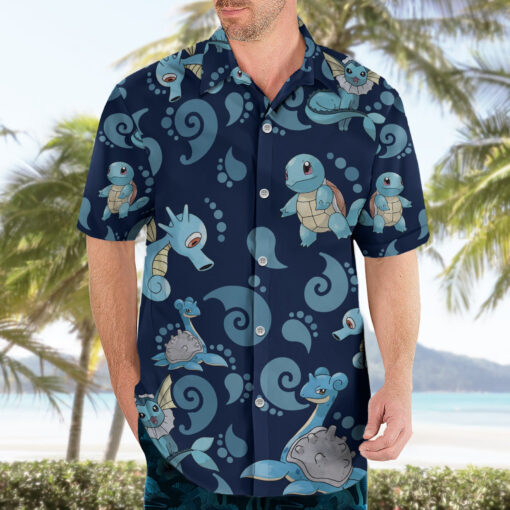 Chemise hawaïenne Pokémon Water Type plongée profonde – Image 3