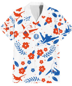 Chemise hawaïenne Pokémon Latios & Latias motif floral