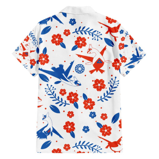 Chemise hawaïenne Pokémon Latios & Latias motif floral – Image 2