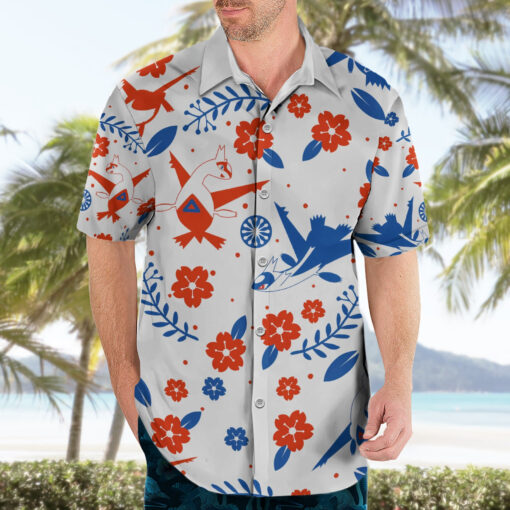Chemise hawaïenne Pokémon Latios & Latias motif floral – Image 3