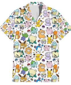Chemise hawaïenne Pokémon Motif Anime