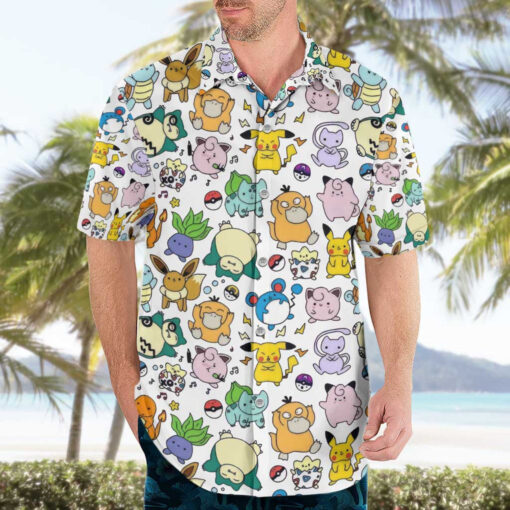 Chemise hawaïenne Pokémon Motif Anime – Image 3